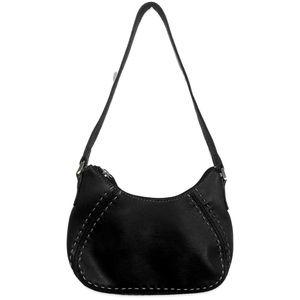 Liz Claiborne Purse in Black Leather - Vintage Y2K 90s
